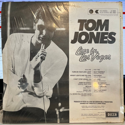 Tom Jones - Live In Las Vegas *UK* | Near Mint (NM) Excellent (EX) - POP / USED *NEAR MINT*