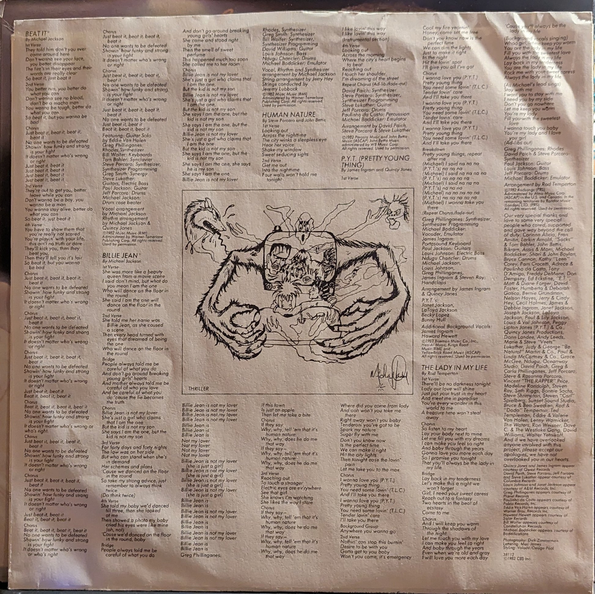Michael Jackson - Thriller *1982 ORIGINAL* | Near Mint (NM) Excellent (EX) - POP / USED *NEAR MINT*