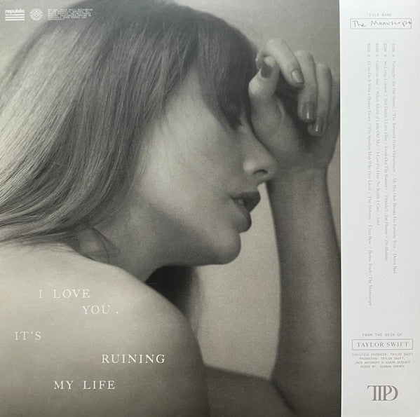 Taylor Swift - The Tortured Poets Department (2X LP) *Phantom Clear* | Near Mint (NM) Near Mint (NM) - POP / USED *NEAR MINT*