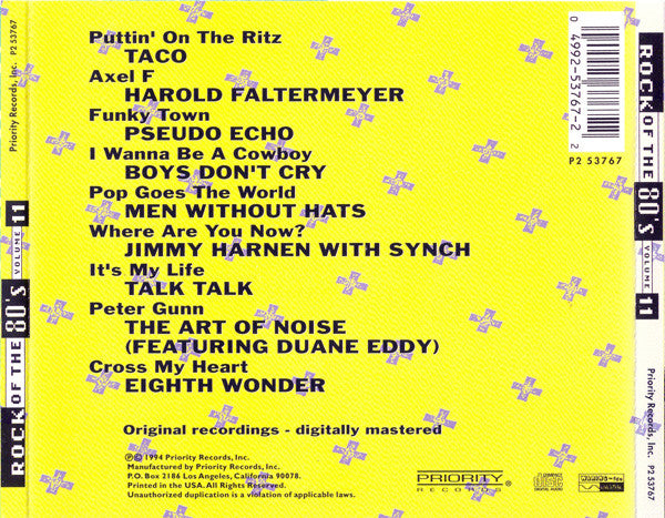 Rock Of The 80's Volume 11 (CD) | Near Mint (NM) Near Mint (NM) - POP / USED *NEAR MINT*