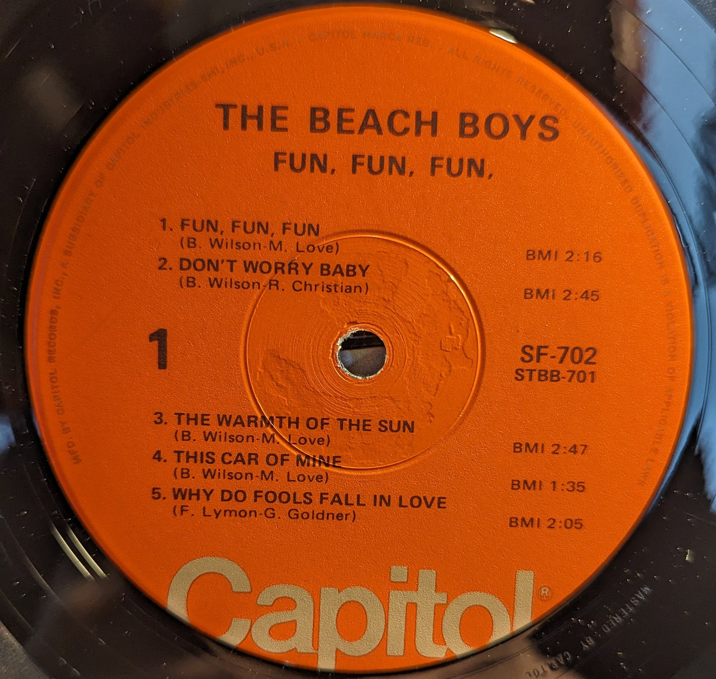 The Beach Boys - Fun, Fun, Fun *WINCHESTER* | Near Mint (NM) Very Good Plus (VG+) - POP / USED *NEAR MINT*