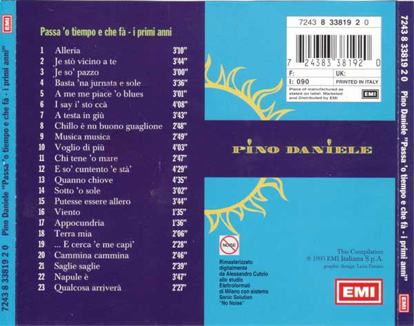 Passa 'O Tiempo E Che Fà - I Primi Anni (CD) | Near Mint (NM or M-) Near Mint (NM or M-) - POP / USED *NEAR MINT*
