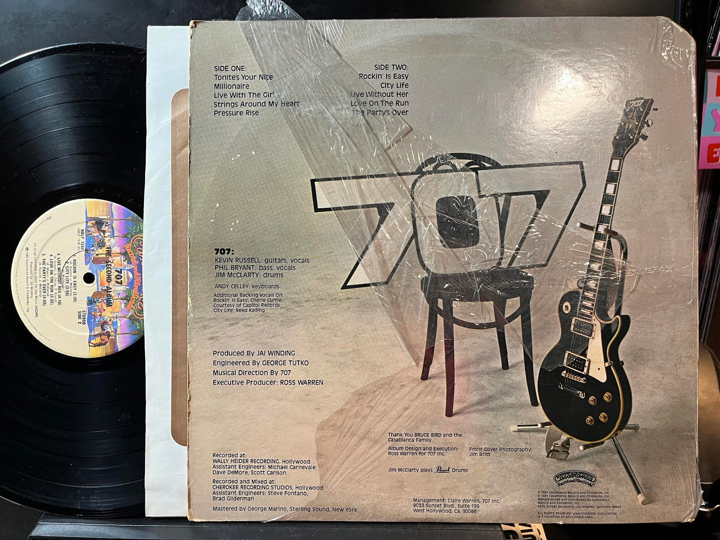 707 - The Second Album (VINYL) *SIGNED* | Near Mint (NM or M-) Excellent+ (EX+) - POP /USED *NEAR MINT*