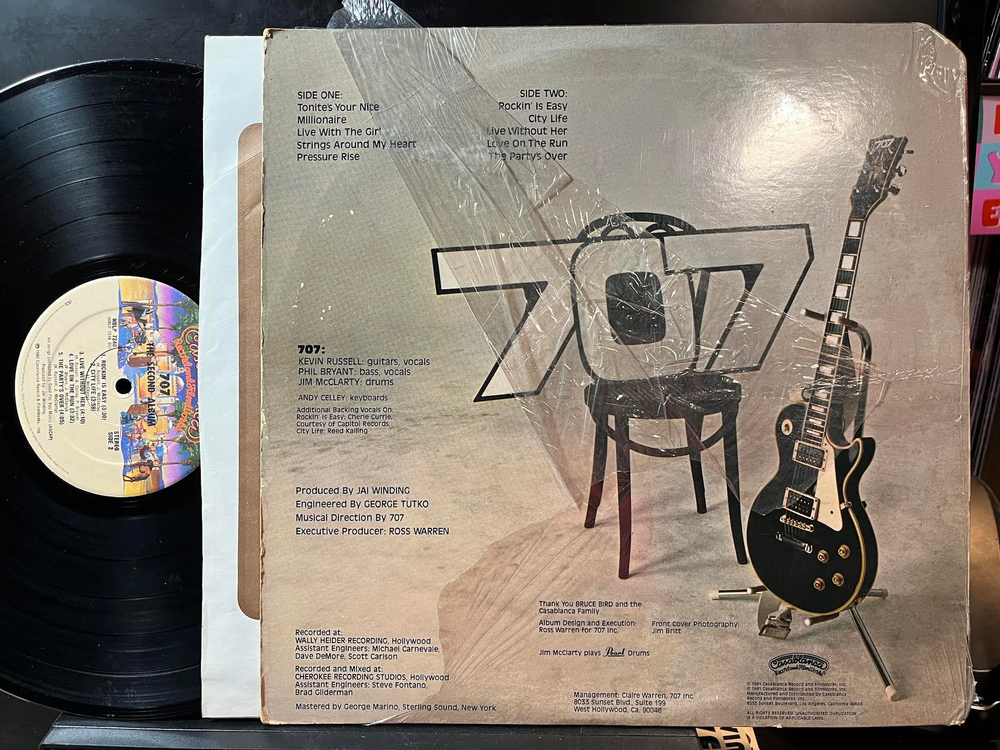 707 - The Second Album (VINYL) *SIGNED* | Near Mint (NM or M-) Excellent+ (EX+) - POP /USED *NEAR MINT*