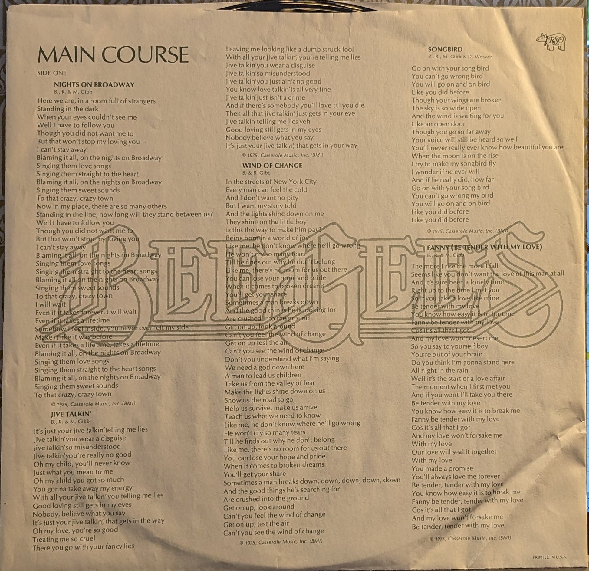 Main Course *SPECIALTY* | Near Mint (NM) Near Mint (NM) - DISCO / USED *NEAR MINT*