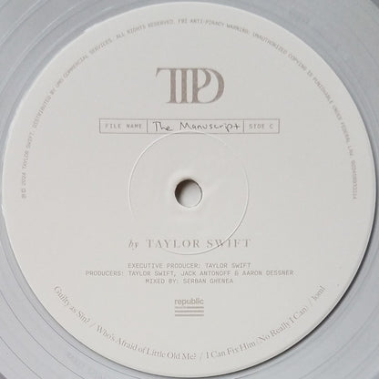 Taylor Swift - The Tortured Poets Department (2X LP) *Phantom Clear* | Near Mint (NM) Near Mint (NM) - POP / USED *NEAR MINT*