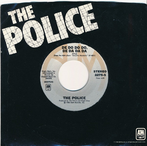 De Do Do Do, De Da Da Da (7" VINYL) | Near Mint (NM) Near Mint (NM) - POP / USED *NEAR MINT*
