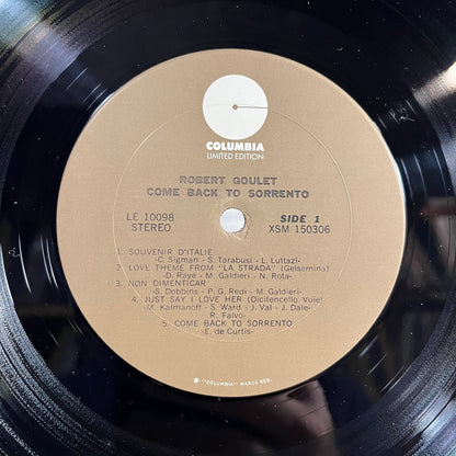 Robert Goulet - Come Back To Sorrento | Near Mint (NM) Near Mint (NM) - POP / USED *NEAR MINT*