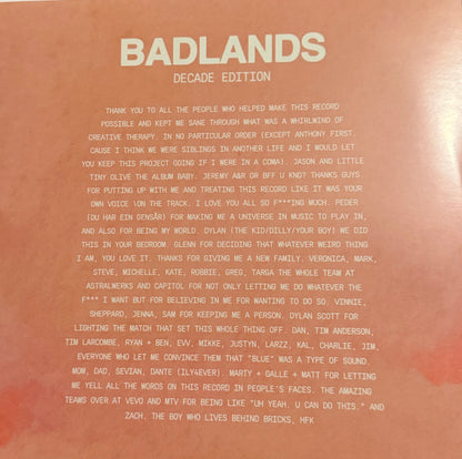 Halsey - Badlands (Decade Edition) (VINYL) *Desert Sunset Blue* | Excellent (EX) Near Mint (NM) - POP / USED *NEAR MINT*