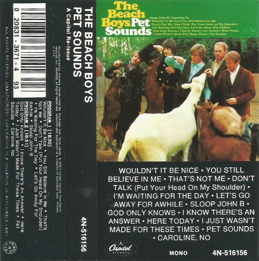 Pet Sounds (CASSETTE) | Near Mint (NM) Excellent (EX) - POP / USED *NEAR MINT*