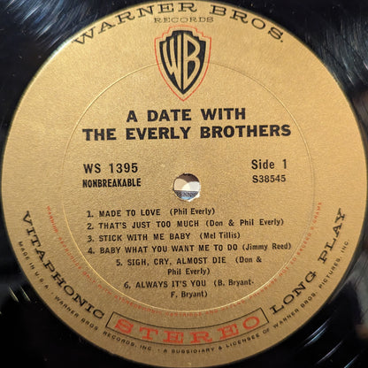 Everly Brothers - A Date With The Everly Brothers | Near Mint (NM) Near Mint (NM) - ROCK / USED *NEAR MINT*