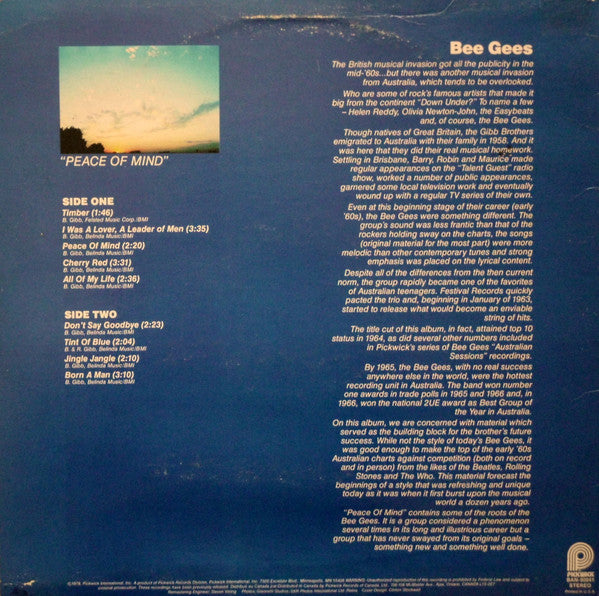 Peace Of Mind | Near Mint (NM) Excellent (EX) - DISCO / USED *NEAR MINT*