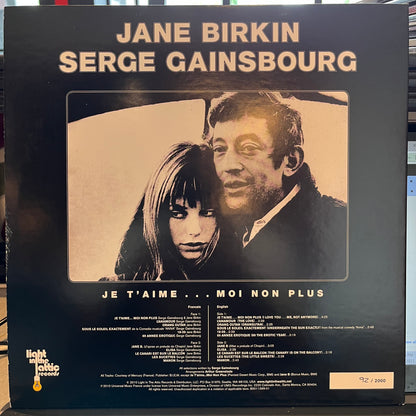 Serge Gainsbourg - Jane Birkin Serge Gainsbourg | Near Mint (NM) Near Mint (NM) - POP / USED *NEAR MINT*