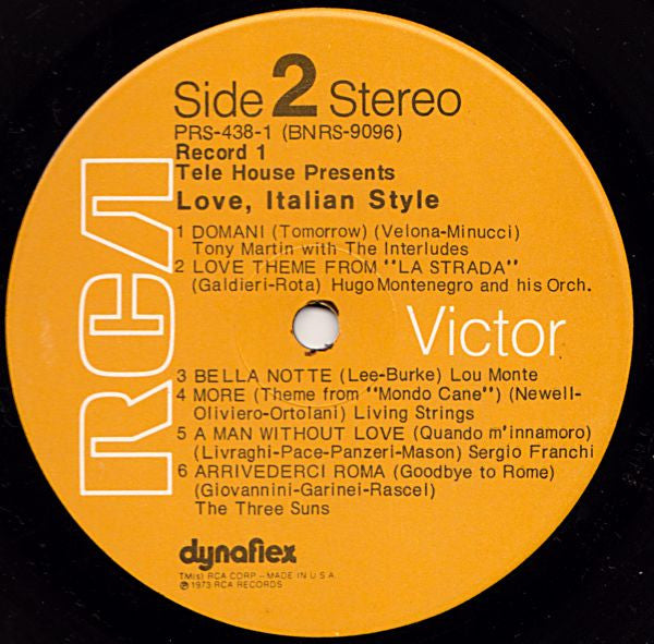 Various - Love, Italian Style | Near Mint (NM) Excellent (EX) - POP / USED *NEAR MINT*