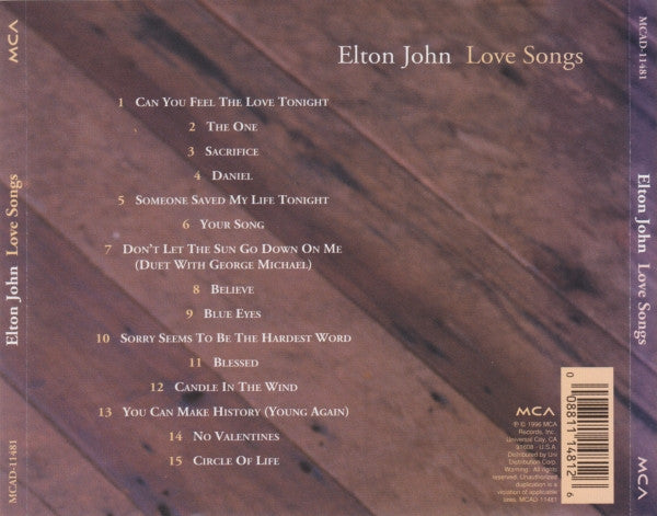 Love Songs (CD) | Near Mint (NM) Near Mint (NM) - POP / USED *NEAR MINT*