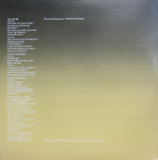 Live In Concert And All Of Me / A Double Album | Near Mint (NM) Near Mint (NM)
