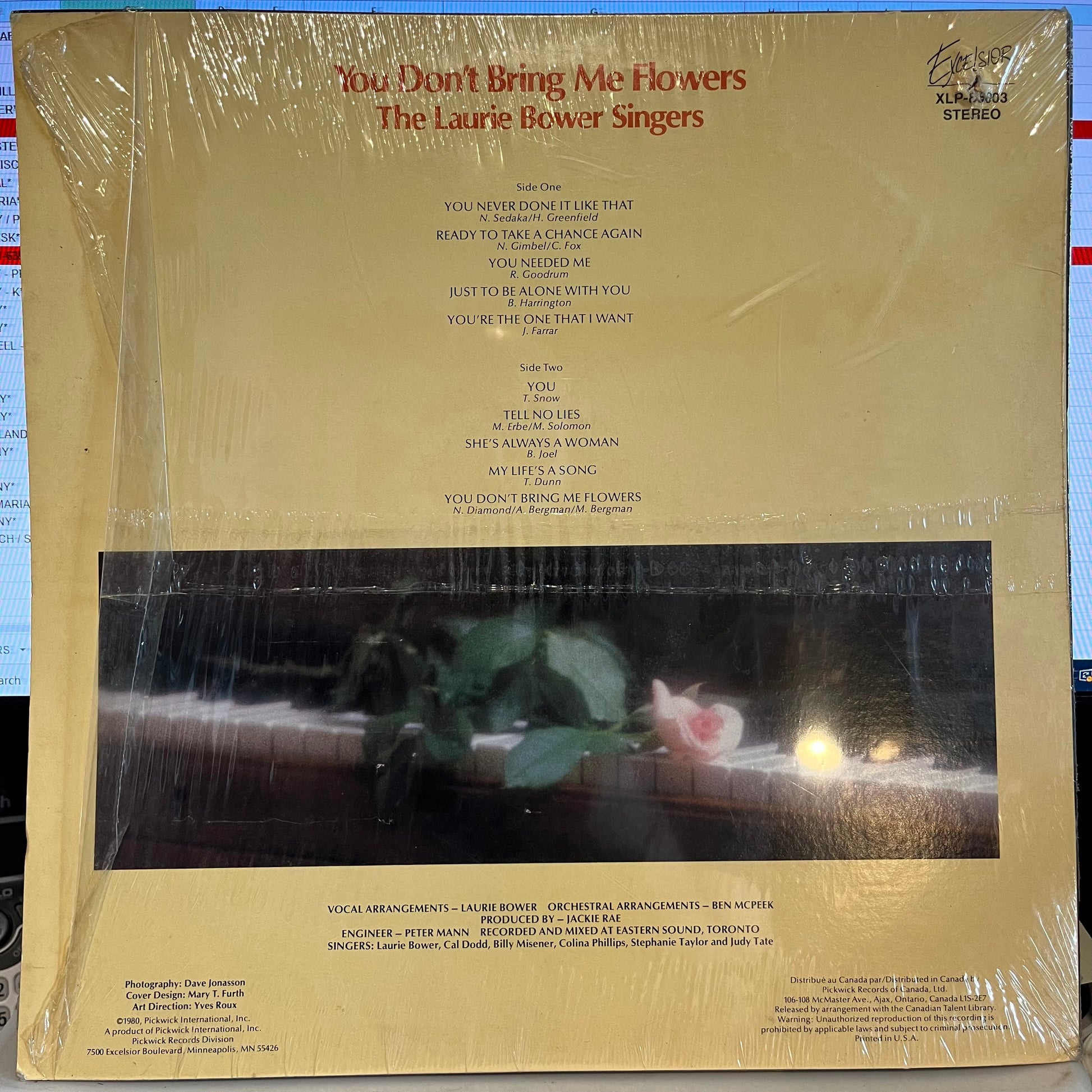 Laurie Bower Singers - You Don't Bring Me Flowers | Near Mint (NM) Excellent (EX) - POP / USED *NEAR MINT*