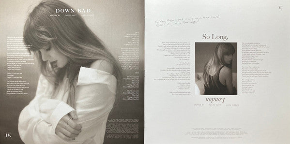 Taylor Swift - The Tortured Poets Department (2X LP) *Phantom Clear* | Near Mint (NM) Near Mint (NM) - POP / USED *NEAR MINT*