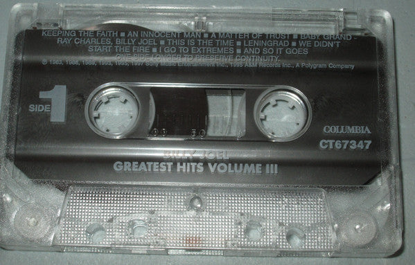 Billy Joel - Greatest Hits Collection Volume III *CASSETTE* | - POP / USED *NEAR MINT*