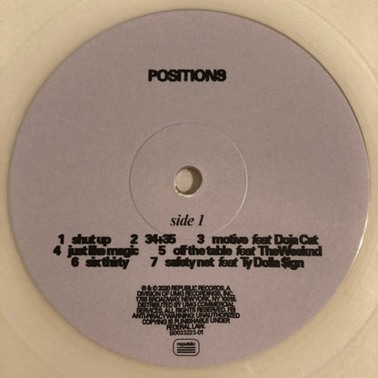 Positions (VINYL) | Near Mint (NM) Near Mint (NM) - POP / USED *NEAR MINT*