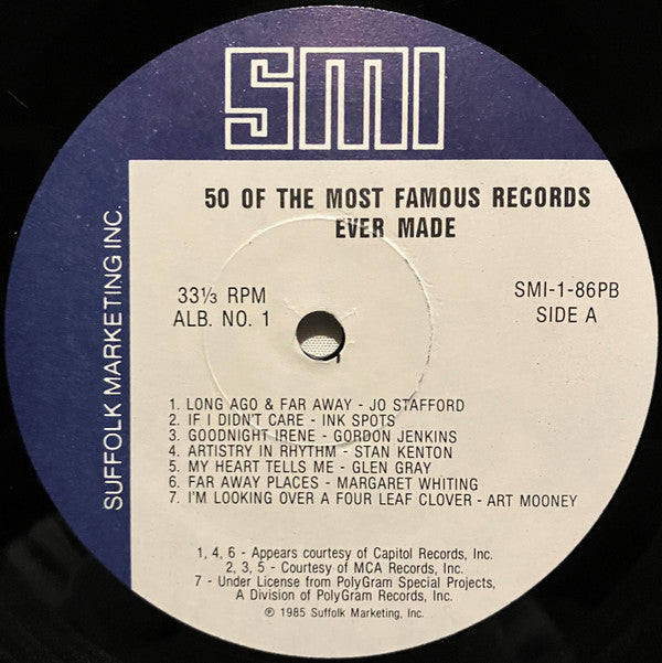 Various - 50 Of The Most Famous Records Ever Made Album No. 1 | Near Mint (NM) Near Mint (NM) - POP / USED *NEAR MINT*