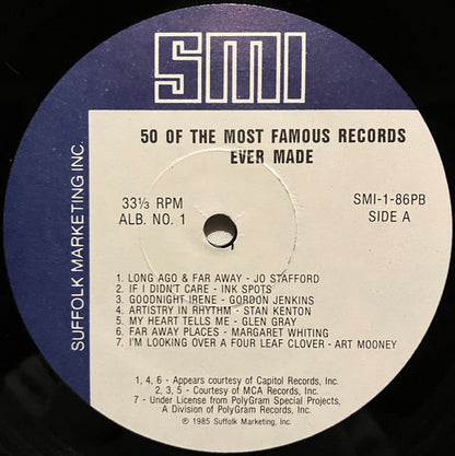 Various - 50 Of The Most Famous Records Ever Made Album No. 1 | Near Mint (NM) Near Mint (NM) - POP / USED *NEAR MINT*