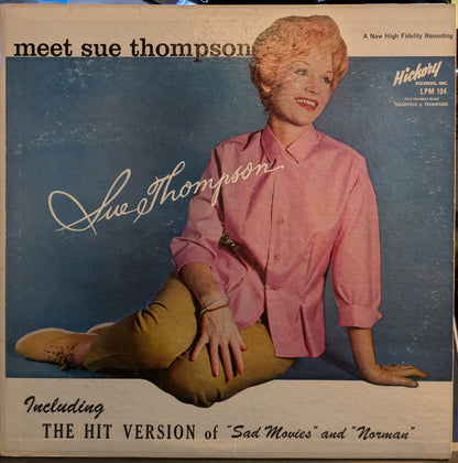 Sue Thompson - Meet Sue Thompson | Very Good Plus (VG+) Excellent (EX) - POP / USED *VERY GOOD+*