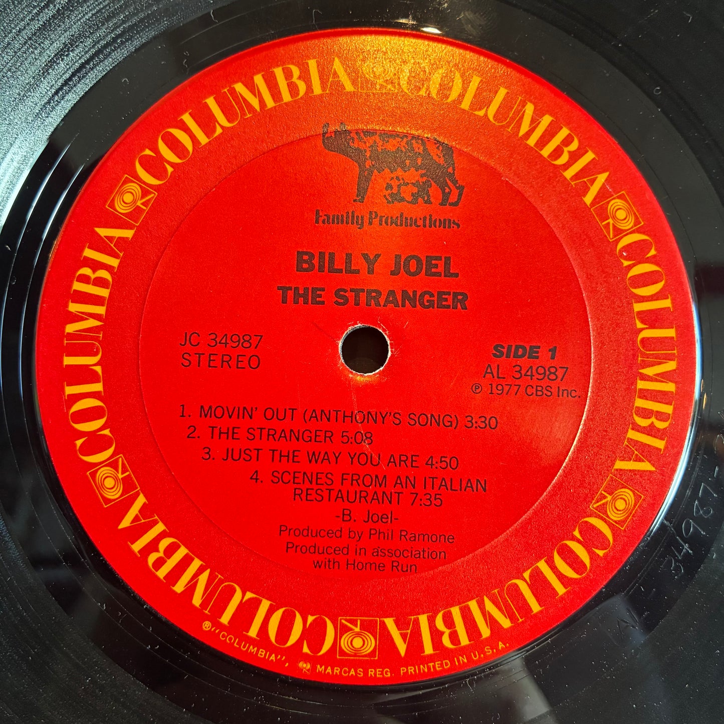 Billy Joel - The Stranger (VINYL) | Very Good Plus (VG+) Very Good Plus (VG+) - POP / USED *VERY GOOD+*