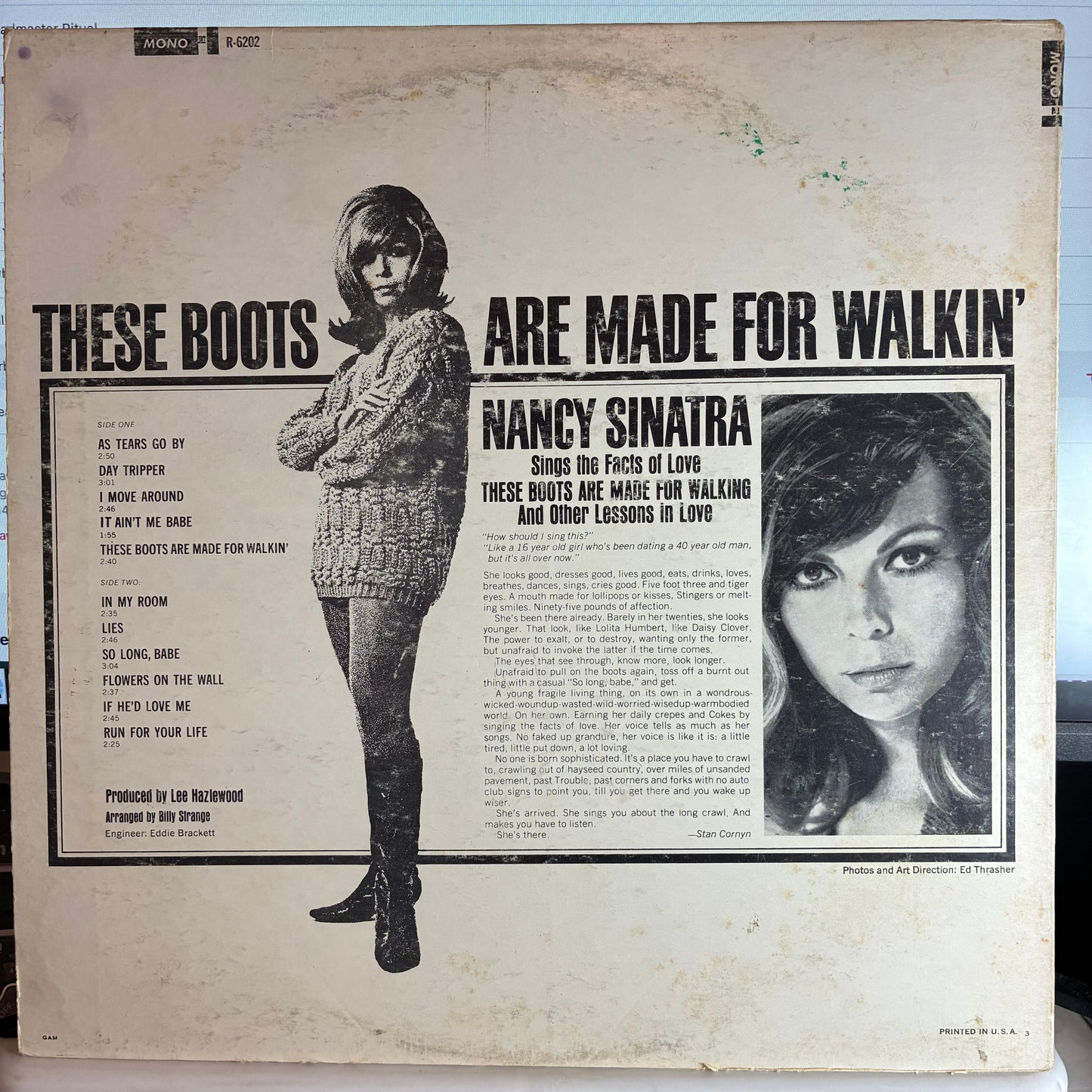 Nancy Sinatra - Boots (VINYL) | Very Good Plus (VG+) - POP / USED *VERY GOOD+*