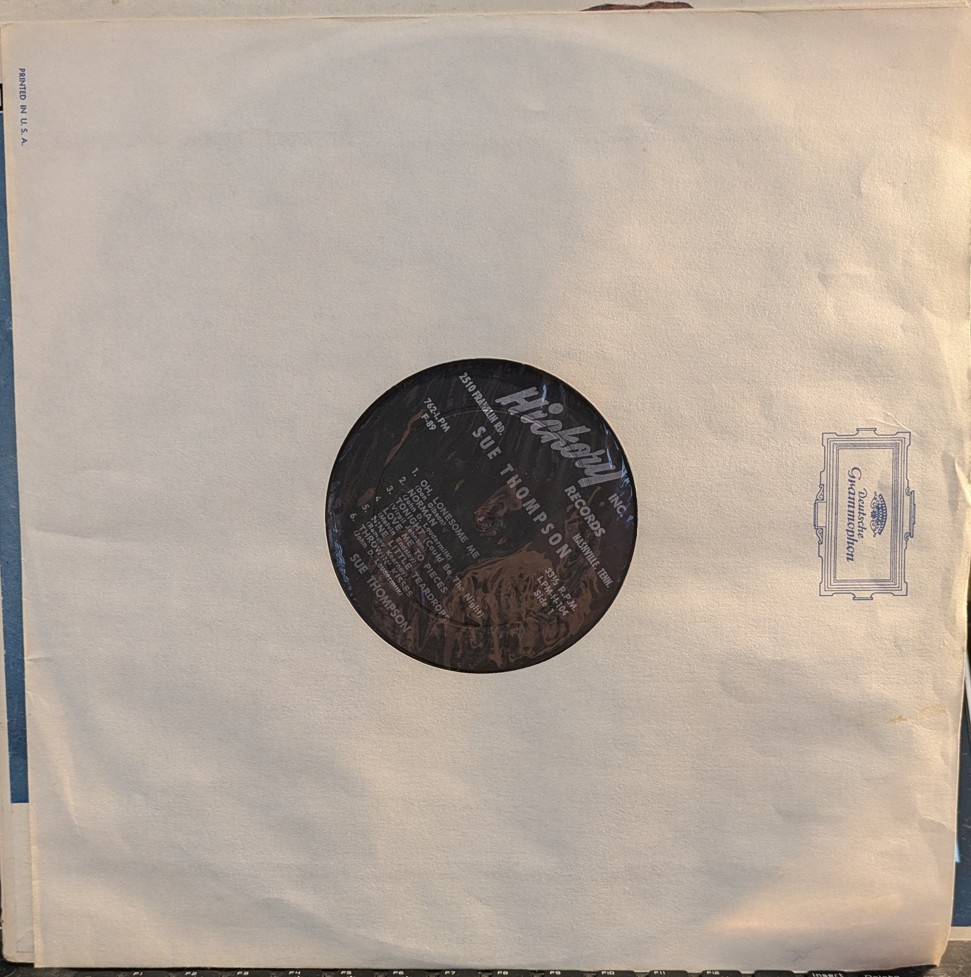 Sue Thompson - Meet Sue Thompson | Very Good Plus (VG+) Excellent (EX) - POP / USED *VERY GOOD+*