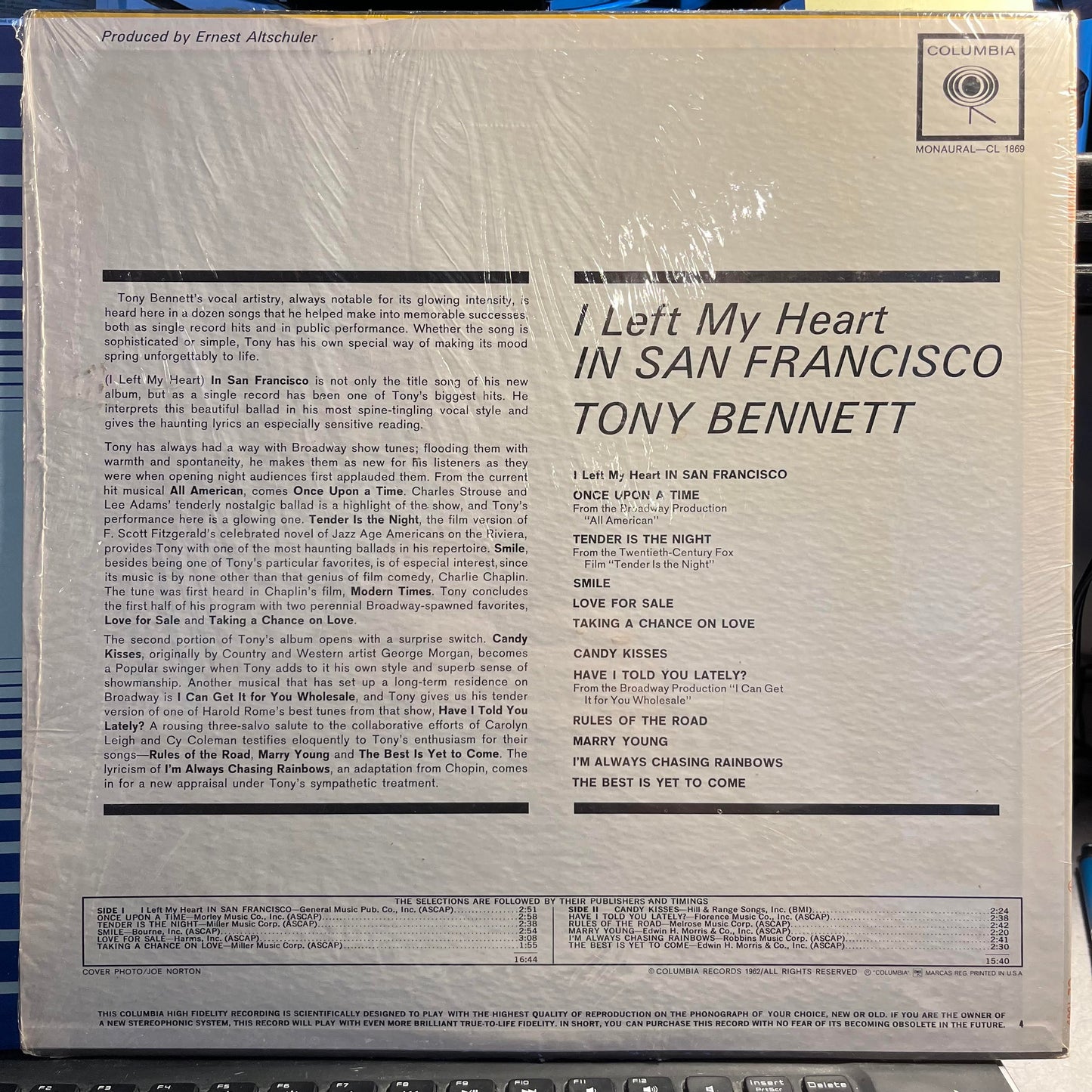 I Left My Heart In San Francisco *SHRINK/MONO/2EYE* | Very Good Plus (VG+) Near Mint (NM)