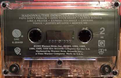 Madonna - The Immaculate Collection (CASSETTE) | Very Good Plus (VG+) Very Good Plus (VG+) - POP / USED *VERY GOOD+*