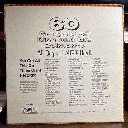 60 Greatest Of Dion And The Belmonts (3xVINYL BOX) | Very Good Plus Plus (VG++) Excellent+ (EX+) - POP / USED *VERY GOOD++*