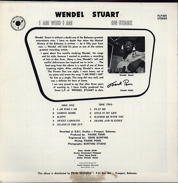 Wendell Stuart - I Am Who I Am (On Stage) | Very Good Plus (VG+) Very Good (VG) - POP / USED *VERY GOOD+*