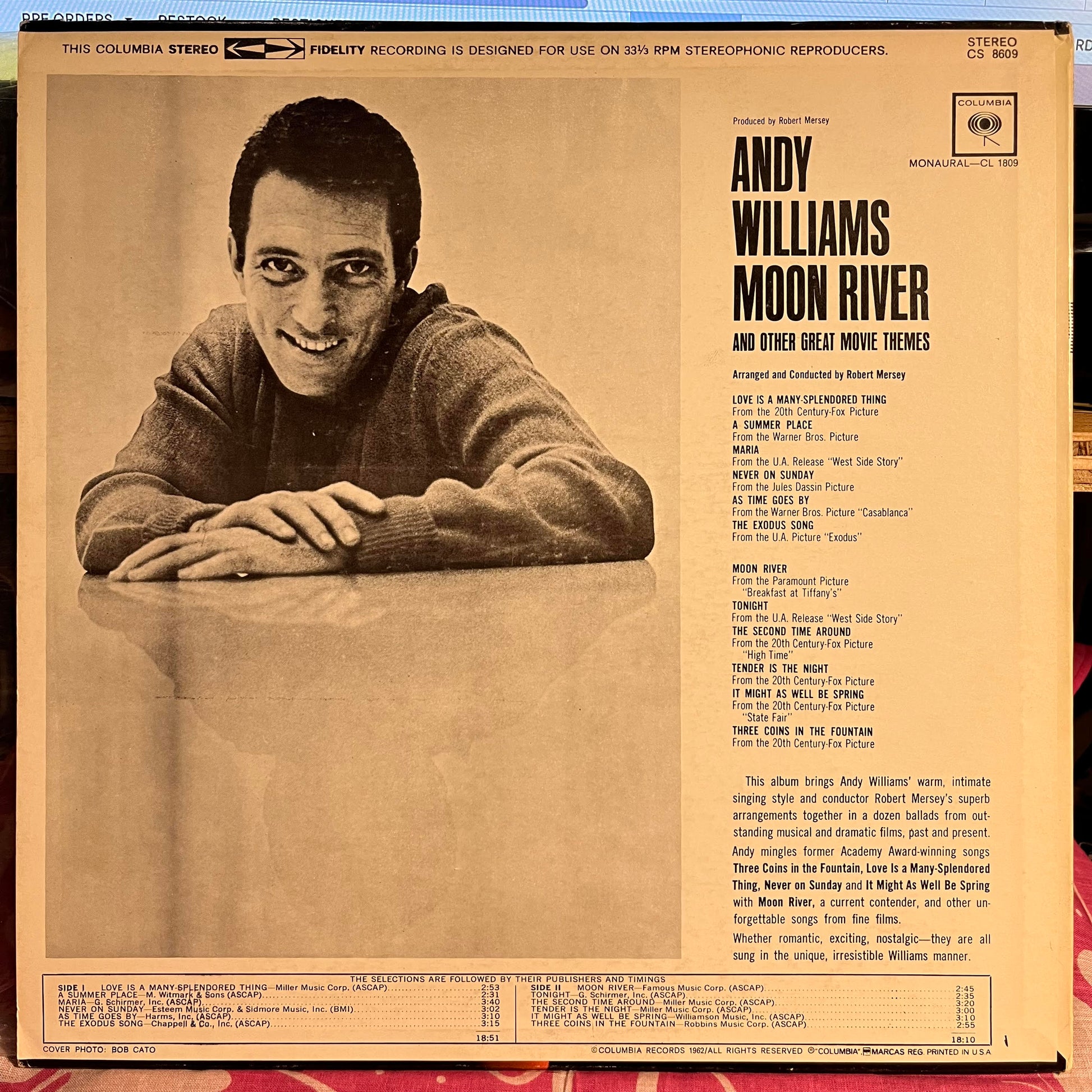 Andy Williams - Moon River And Other Great Movie Themes | Very Good Plus (VG+) Very Good Plus (VG+) - POP / USED *VERY GOOD+*