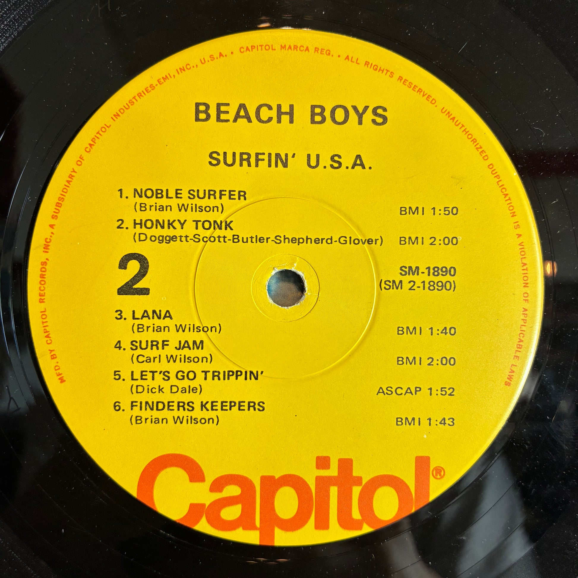 The Beach Boys - Surfin' USA (VINYL) | Very Good (VG) Very Good (VG) - POP / USED *VERY GOOD*