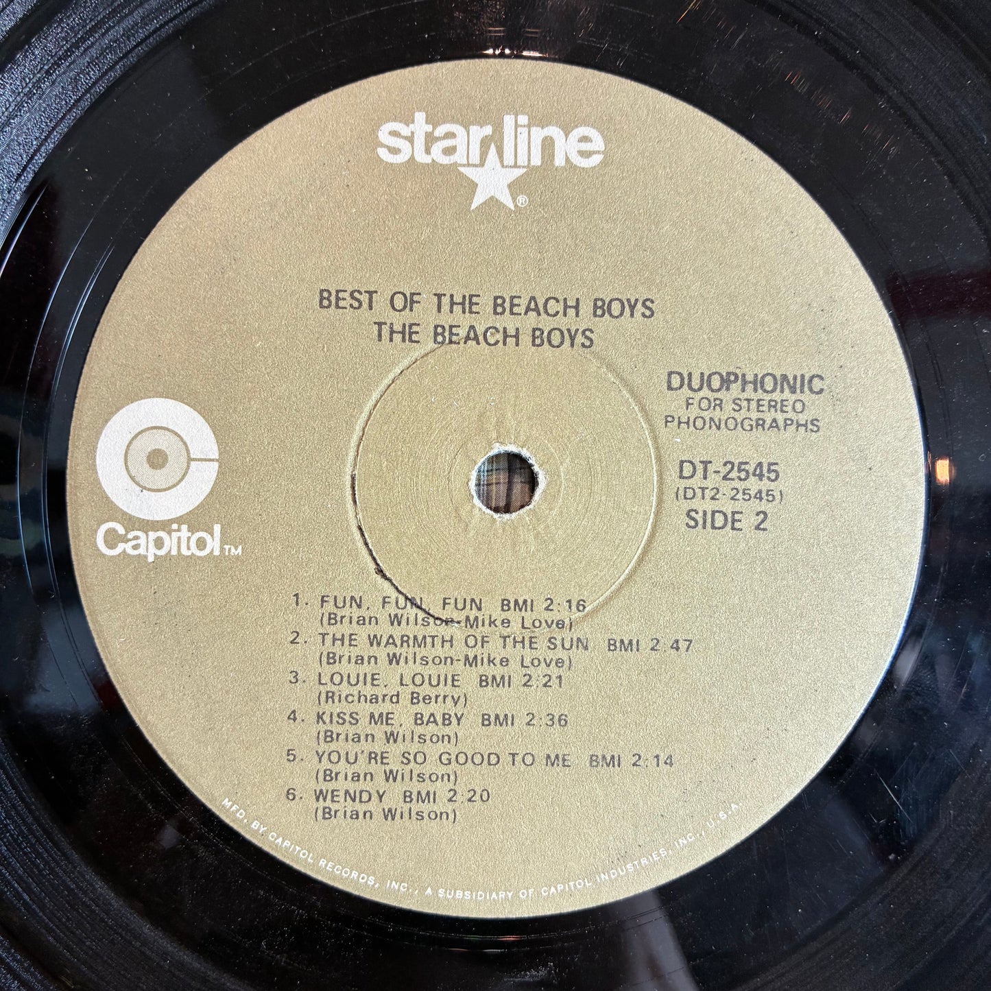The Beach Boys - Best Of The Beach Boys (VINYL) | Very Good (VG) Excellent (EX) - POP / USED *VERY GOOD*