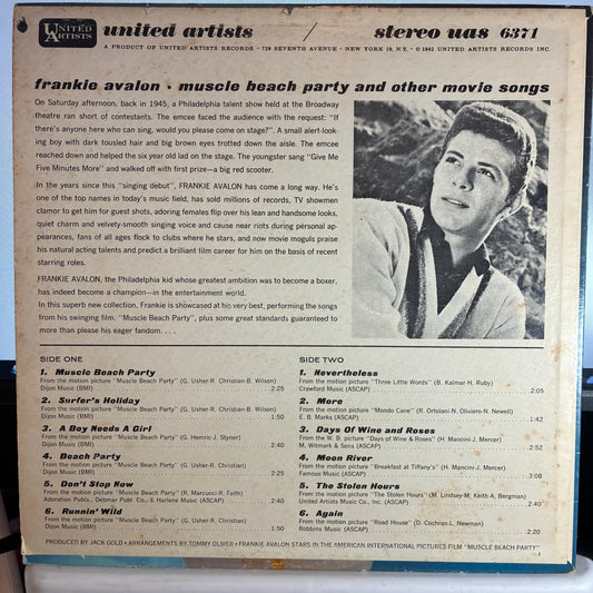 Muscle Beach Party And Other Motion Picture Songs (VINYL) | Very Good (VG) Very Good Plus (VG+) - POP / USED *VERY GOOD*
