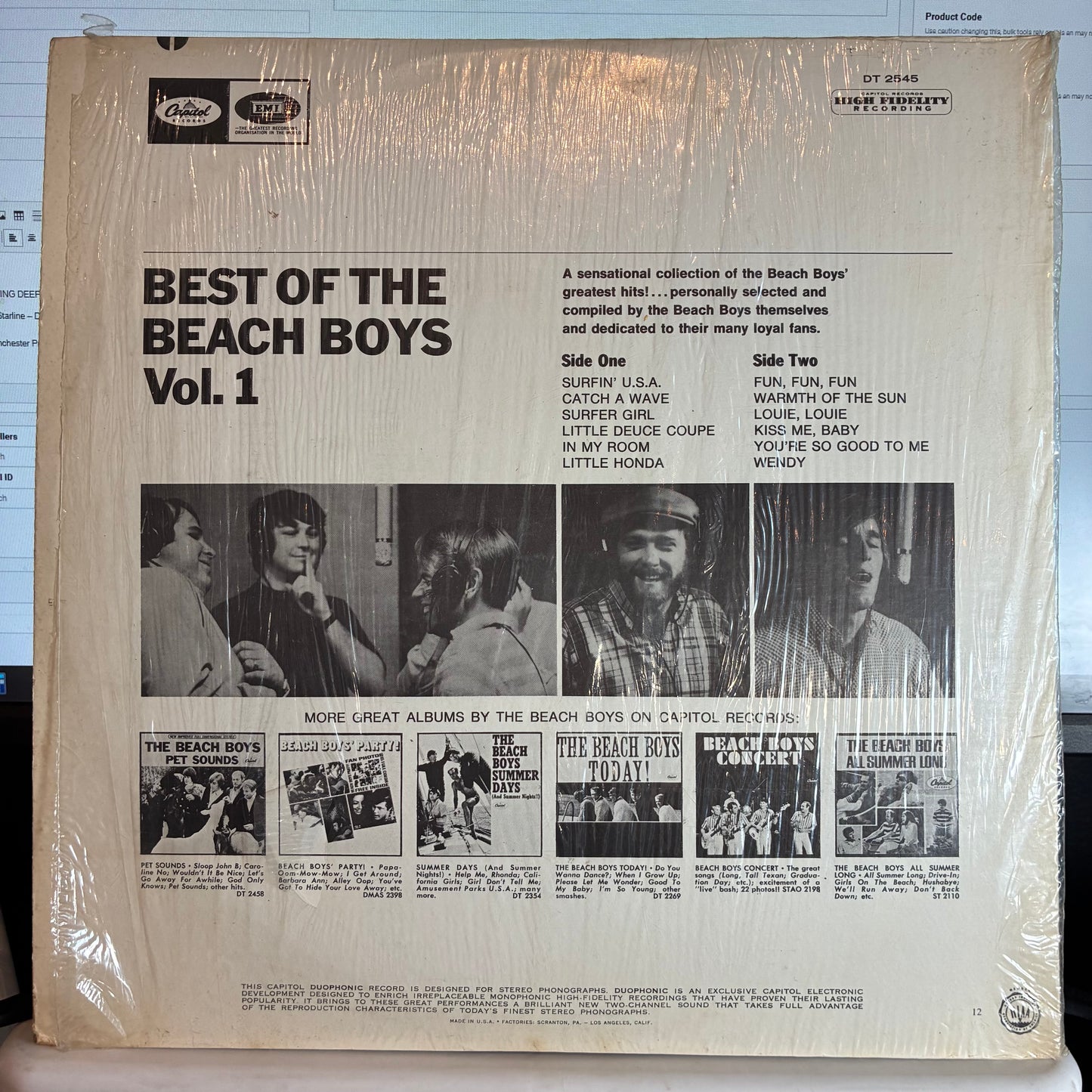 The Beach Boys - Best Of The Beach Boys (VINYL) | Very Good (VG) Excellent (EX) - POP / USED *VERY GOOD*