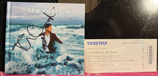 Tom Chaplin - The Wave *SIGNED & CONCERT TICKET* | Very Good (VG) Near Mint (NM) - POP / USED *VERY GOOD*