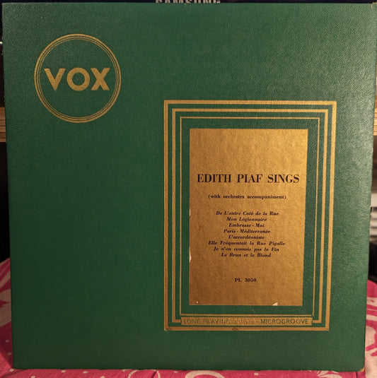 Edith Piaf Sings | Very Good (VG) Excellent (EX)