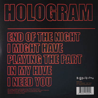Hologram (NEON ORANGE VINYL) | Mint (M) Mint (M) - POST-PUNK *SEALED/COLOR*