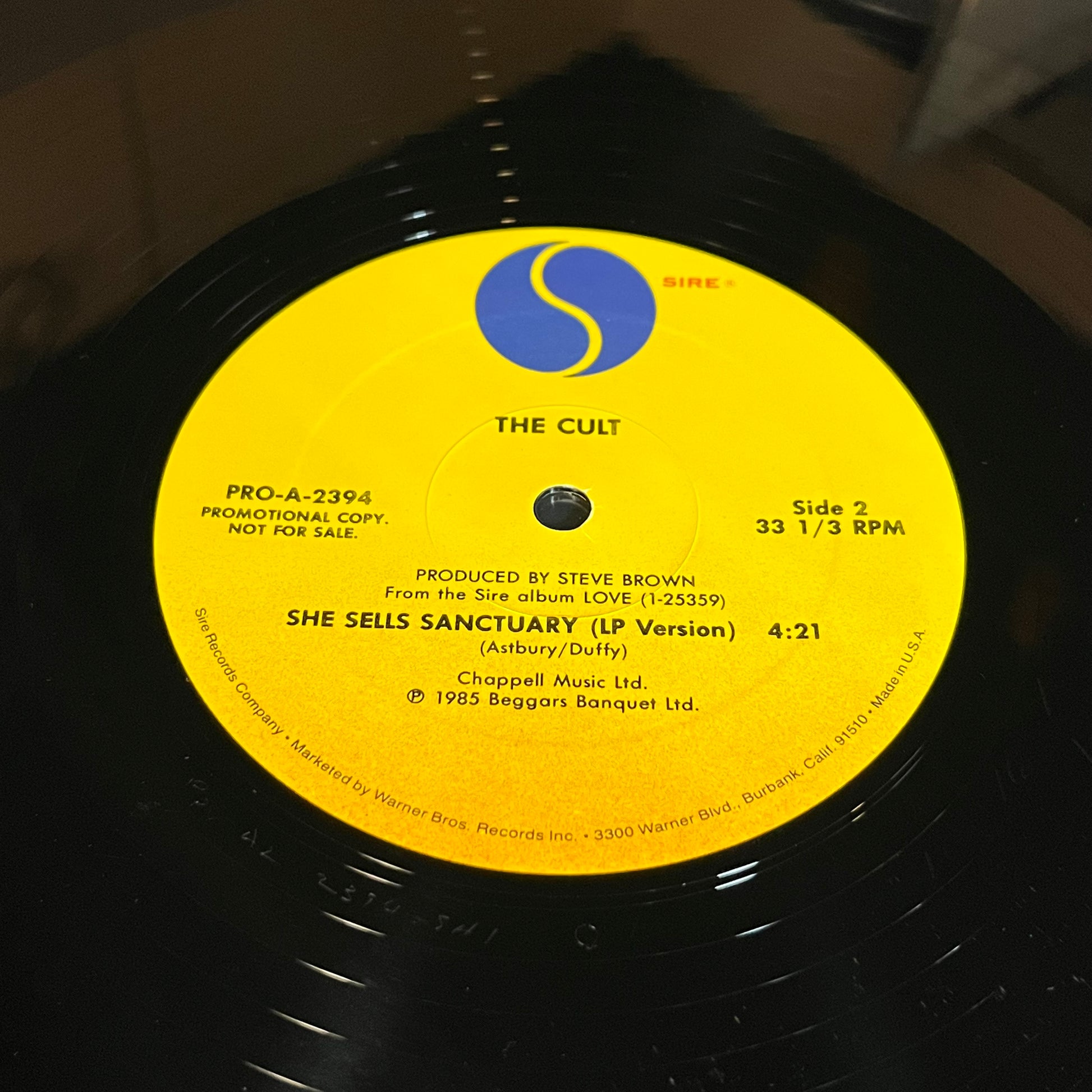 She Sells Sanctuary (LP Version)(VINYL) | Near Mint (NM or M-) Very Good Plus (VG+) - POST PUNK / USED *NEAR MINT*