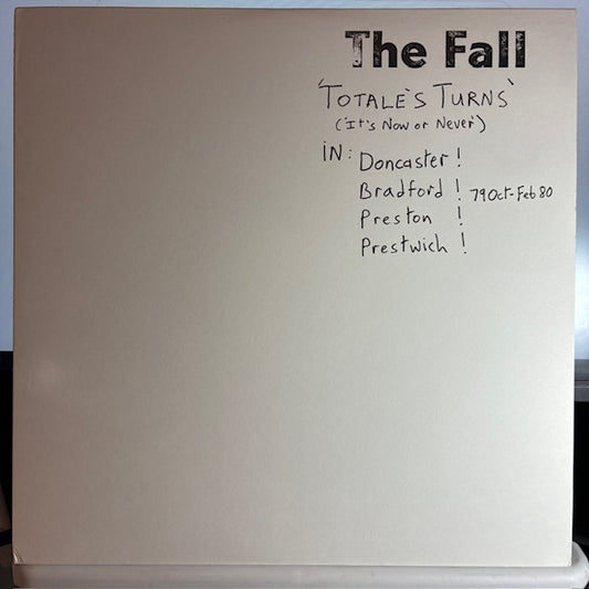 Totale's Turns (It's Now Or Never) (VINYL) | Near Mint (NM or M-) Near Mint (NM or M-) - POST PUNK / USED *NEAR MINT*