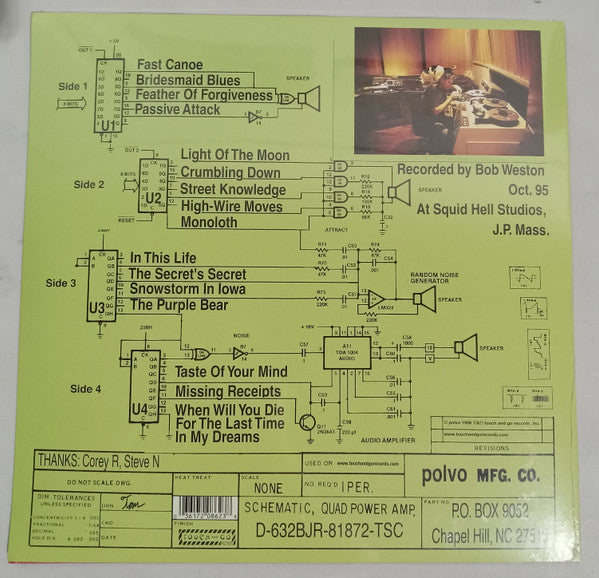 Polvo - Exploded Drawing (AQUA VINYL 2LP) | - POST ROCK *NEW/COLOR*