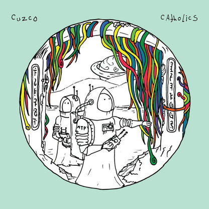 Cuzco / Catholics Split (7" VINYL) *TRANSPARENT BLUE WITH WHITE SPLATTER* | Mint (M) Mint (M) - POST ROCK *NEW/COLOR*