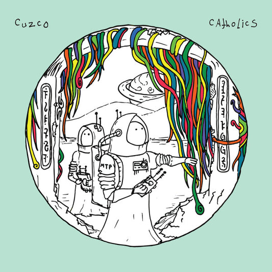Cuzco / Catholics Split (7" VINYL) *TRANSPARENT BLUE WITH WHITE SPLATTER* | Mint (M) Mint (M) - POST ROCK *NEW/COLOR*