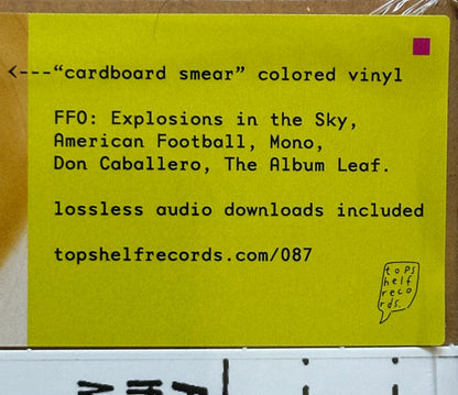 New Sentimentality (CARDBOARD SMEAR VINYL) | Mint (M) Mint (M) - POST ROCK *SEALED/COLOR*