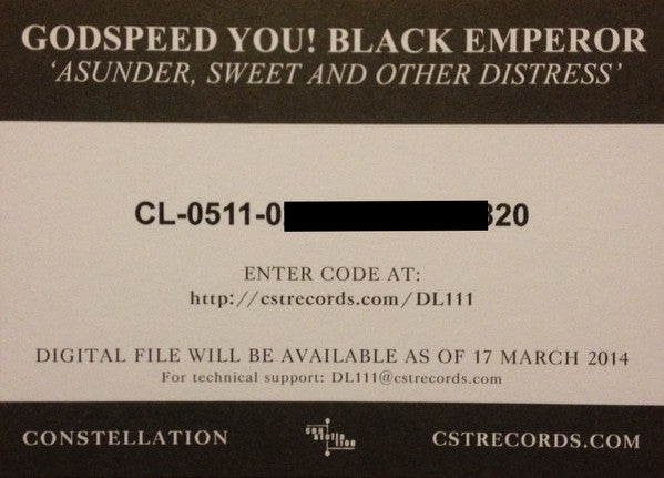 Asunder, Sweet And Other Distress | Mint (M) Mint (M) - POST ROCK *SEALED*