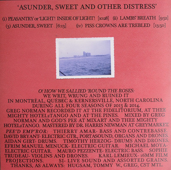 Godspeed You Black Emperor! Asunder, Sweet And Other Distress LP Mint (M) Mint (M)
